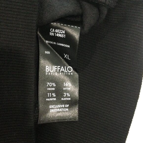 Buffalo David Bitton Sweatshirt Women’s Size XL Color Black Hooded - Picture 4 of 9